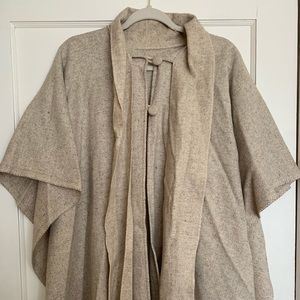 Wool poncho